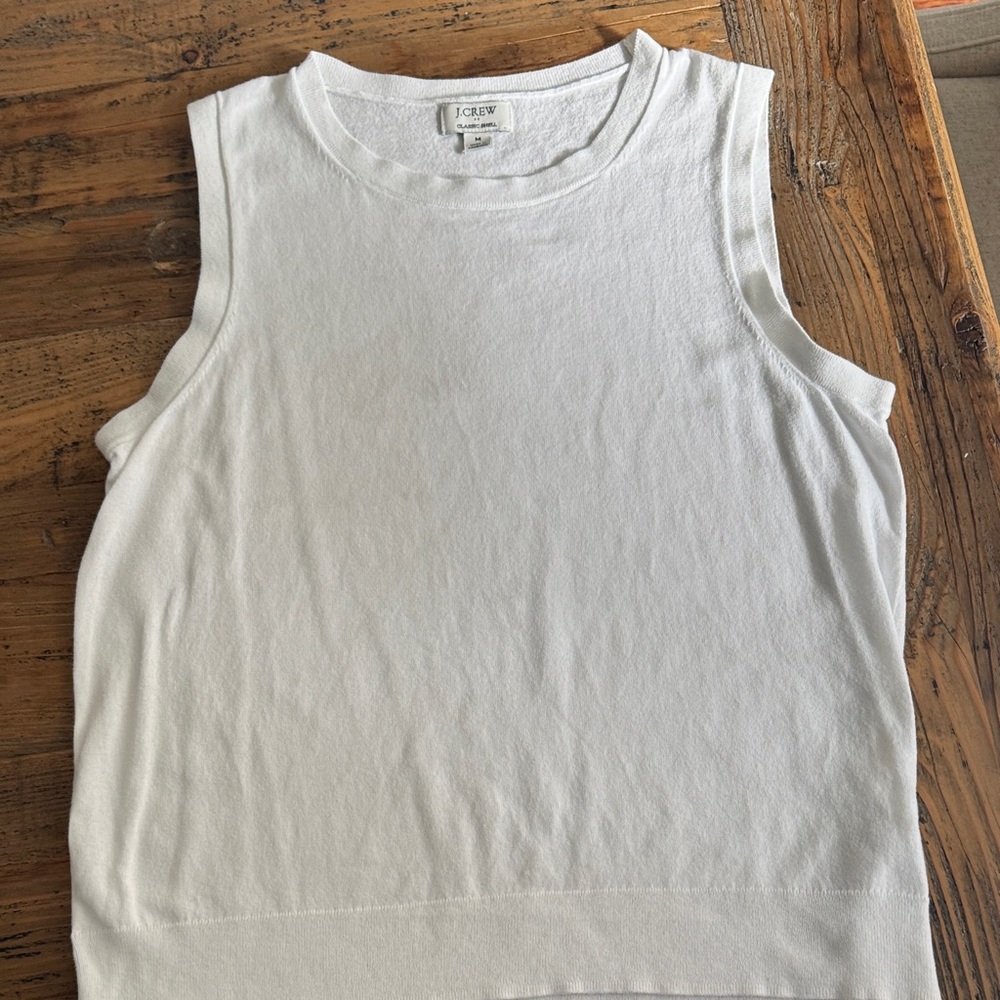 J. Crew Classic White Tank Top